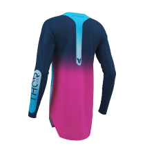 Maillot cross femme Thor 2027 Sportmode Merge - Bleu Rose Fuchsia 2