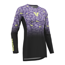 Maillot cross femme Thor 2027 Launchmode Spotted - Noir Violet