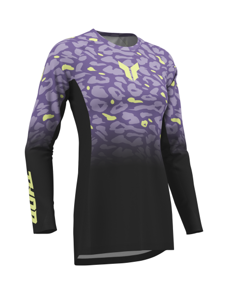 Maillot cross femme Thor 2027 Launchmode Spotted - Noir Violet
