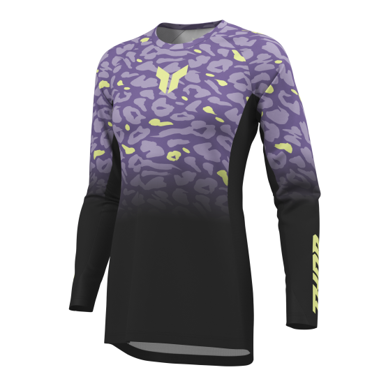 Maillot cross femme Thor 2027 Launchmode Spotted - Noir Violet