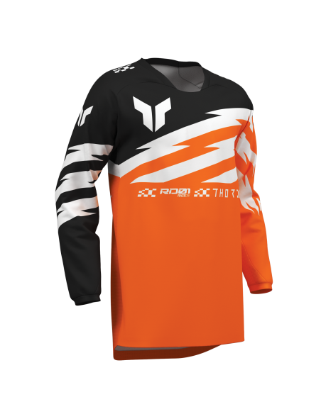Maillot cross enfant Thor 2027 Launchmode Shockie - Orange Fluo Noir