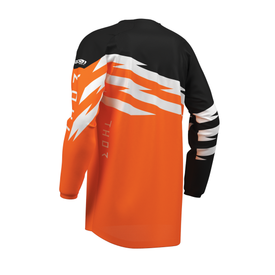 Maillot cross enfant Thor 2027 Launchmode Shockie - Orange Fluo Noir