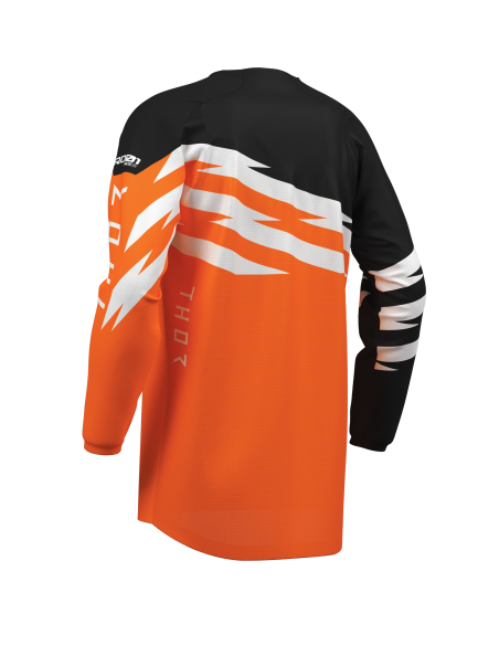 Maillot cross enfant Thor 2027 Launchmode Shockie - Orange Fluo Noir