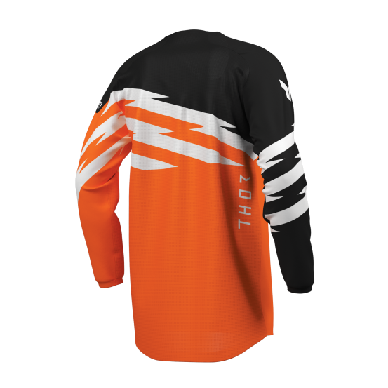 Maillot cross enfant Thor 2027 Launchmode Shockie - Orange Fluo Noir
