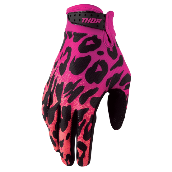 Gants cross enfant Thor Launchmode Namir - Rose Fuschia Noir