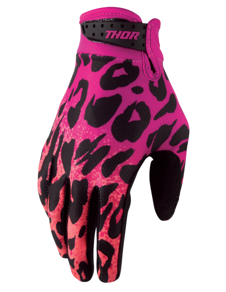 Gants cross enfant Thor Launchmode Namir - Rose Fuschia Noir