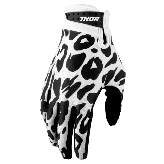 Gants cross enfant Thor Launchmode Namir - Blanc Noir