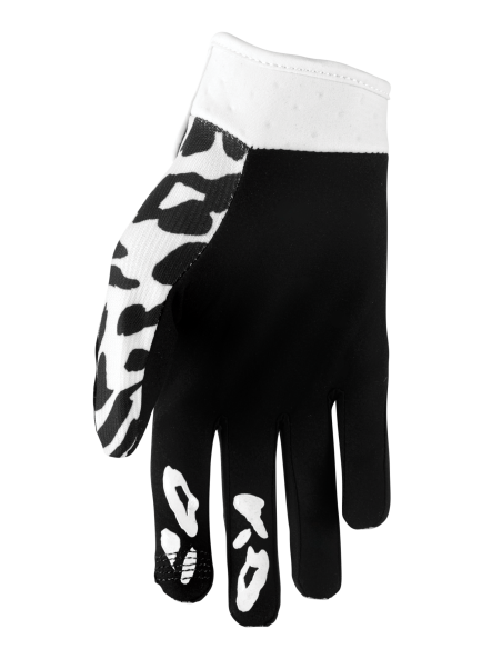 Gants cross enfant Thor Launchmode Namir - Blanc Noir