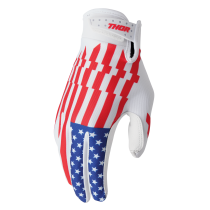 Gants cross enfant Thor Launchmode Patriot - Rouge Blanc Bleu