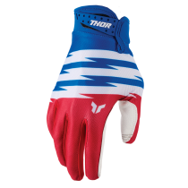 Gants cross enfant Thor Launchmode Shockie - Rouge Bleu