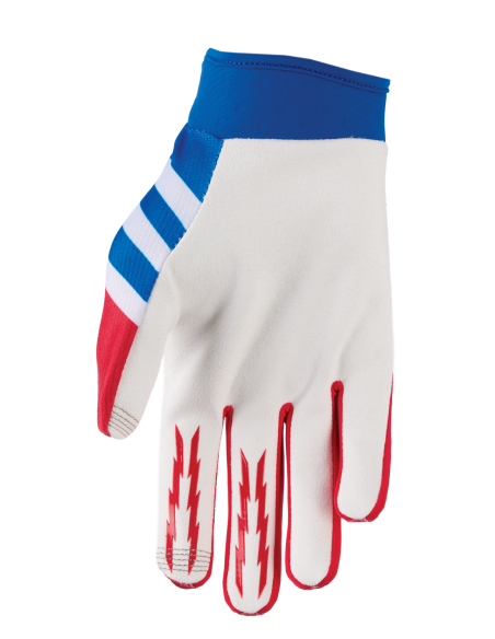 Gants cross enfant Thor Launchmode Shockie - Rouge Bleu