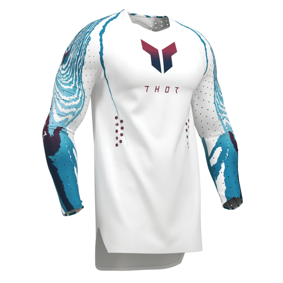Maillot cross Thor 2027 Sportmode Damascus - Blanc