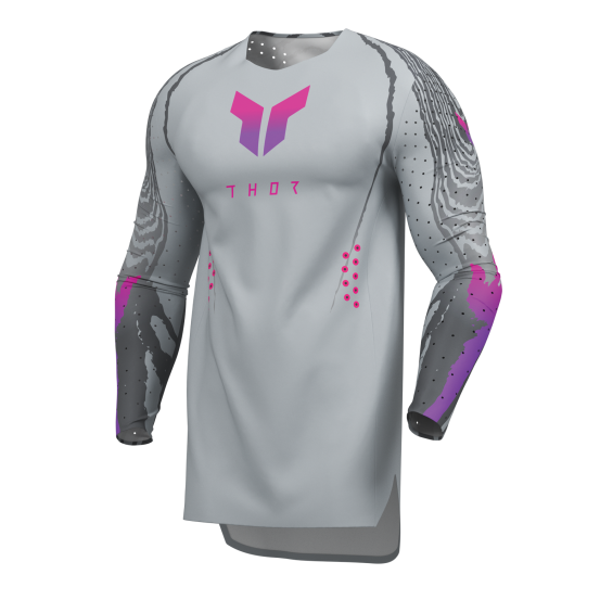 Maillot cross Thor 2027 Sportmode Damascus - Gris