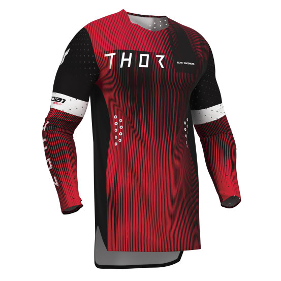 Maillot cross Thor 2027 Sportmode Vanish - Noir Rouge