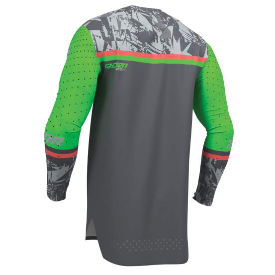 Maillot cross Thor 2027 Sportmode Punkd - Gris Charcoal Vert