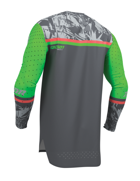 Maillot cross Thor 2027 Sportmode Punkd - Gris Charcoal Vert