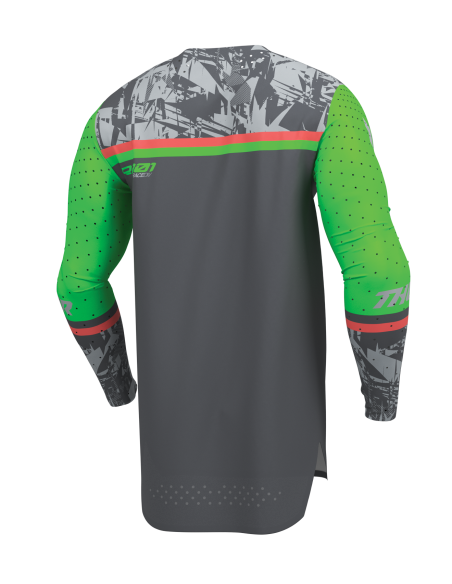 Maillot cross Thor 2027 Sportmode Punkd - Gris Charcoal Vert