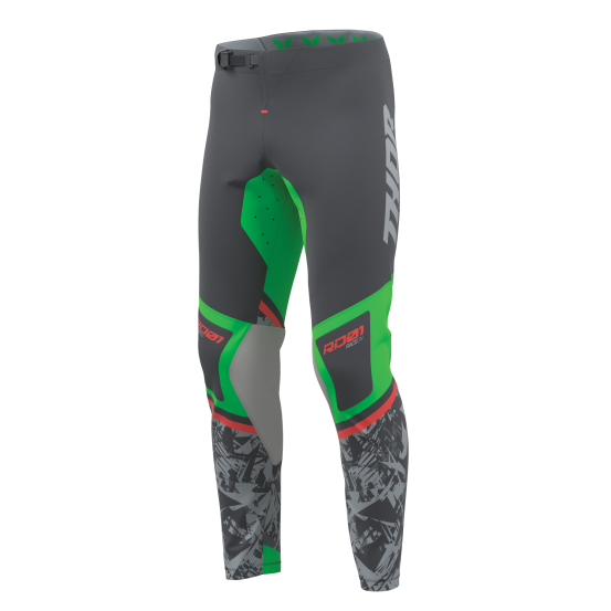 Pantalon cross Thor 2027 Sportmode Punkd - Gris Charcoal Vert