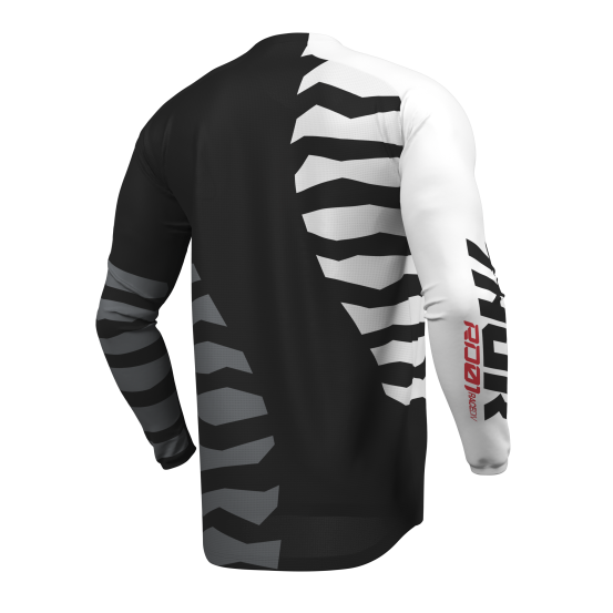 Maillot cross Thor 2027 Launchmode Shredder - Noir Blanc
