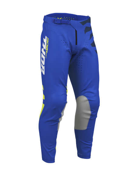 Pantalon cross Thor 2027 Launchmode Shredder - Bleu Jaune Acid