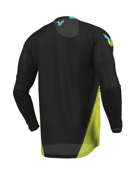 Maillot cross Thor 2027 Launchmode Air Darkside - Noir Jaune Acid
