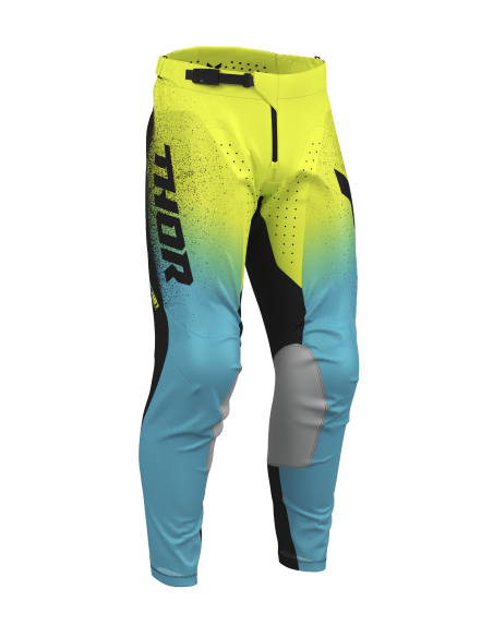 Pantalon cross Thor 2027 Launchmode Air Darkside - Noir Jaune Acid