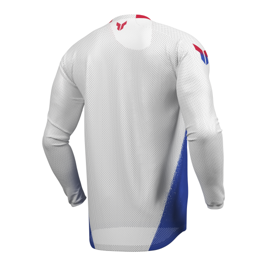 Maillot cross Thor 2027 Launchmode Air Darkside - Blanc Bleu