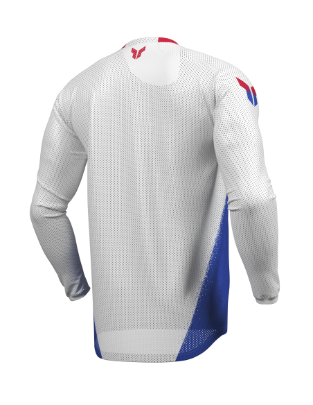 Maillot cross Thor 2027 Launchmode Air Darkside - Blanc Bleu