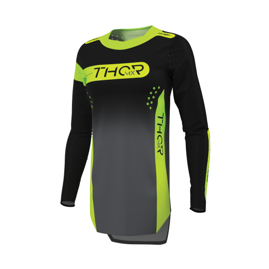 Maillot cross femme Thor 2027 Sportmode Merge - Gris Charcoal Noir