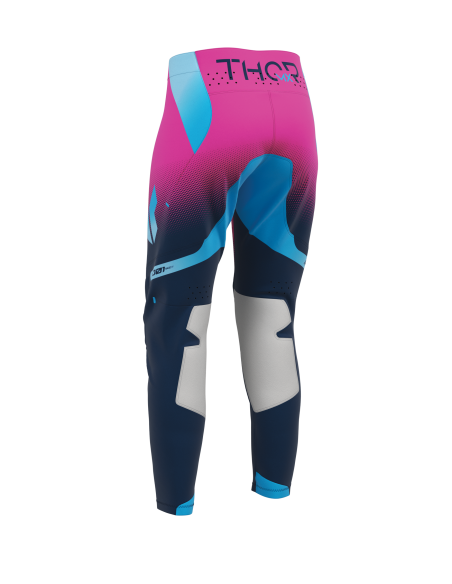 Pantalon cross femme Thor 2027 Sportmode Merge - Bleu Rose Fuchsia