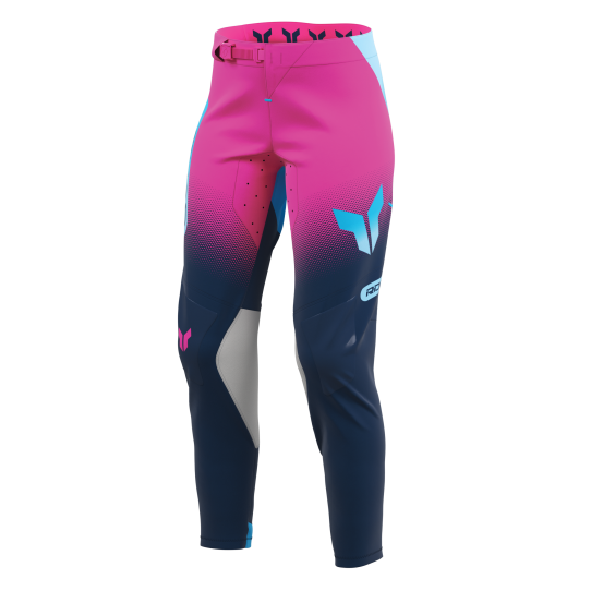 Pantalon cross femme Thor 2027 Sportmode Merge - Bleu Rose Fuchsia