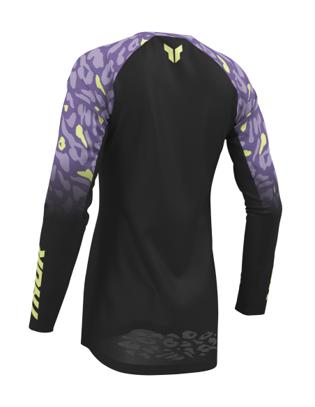 Maillot cross femme Thor 2027 Launchmode Spotted - Noir Violet