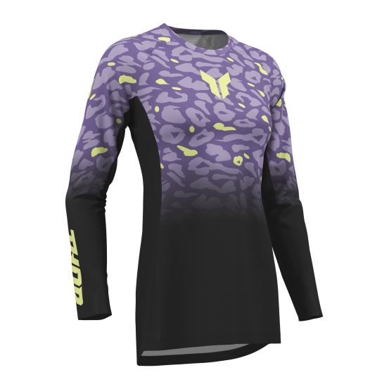 Maillot cross femme Thor 2027 Launchmode Spotted - Noir Violet