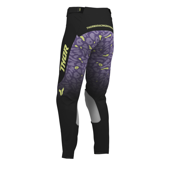 Pantalon cross femme Thor 2027 Launchmode Spotted - Noir Violet