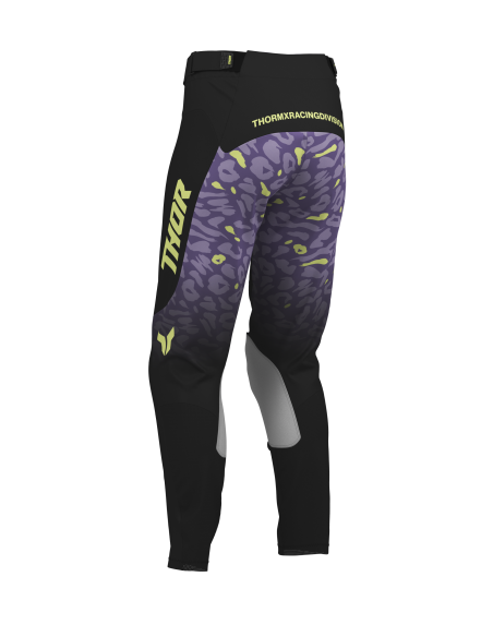 Pantalon cross femme Thor 2027 Launchmode Spotted - Noir Violet
