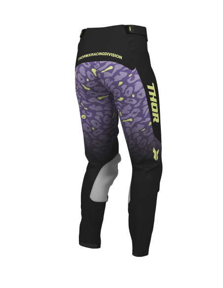 Pantalon cross femme Thor 2027 Launchmode Spotted - Noir Violet
