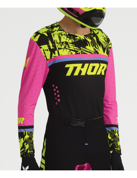 Tenue cross Thor 2027 Sportmode Punkd - Noir Rose Fuchsia