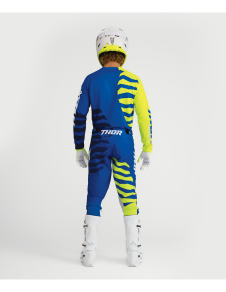 Tenue cross Thor 2027 Launchmode Shredder - Bleu Jaune Acid