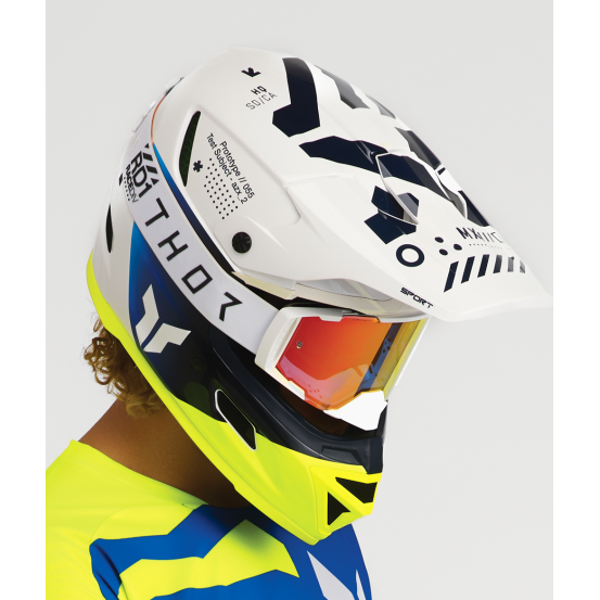 Tenue cross Thor 2027 Launchmode Shredder - Bleu Jaune Acid