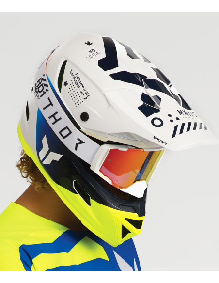 Tenue cross Thor 2027 Launchmode Shredder - Bleu Jaune Acid
