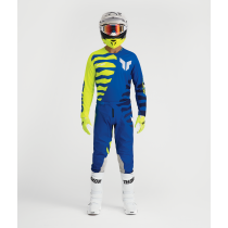 Tenue cross Thor 2027 Launchmode Shredder - Bleu Jaune Acid