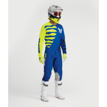 Tenue cross Thor 2027 Launchmode Shredder - Bleu Jaune Acid 2