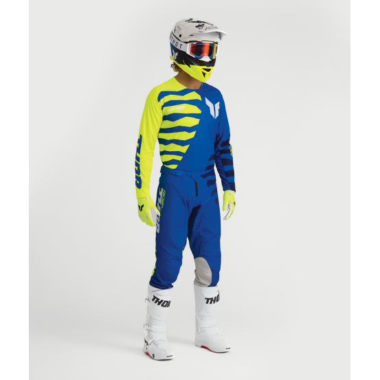 Tenue cross Thor 2027 Launchmode Shredder - Bleu Jaune Acid