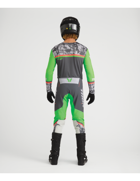 Tenue cross Thor 2027 Sportmode Punkd - Gris Charcoal Vert