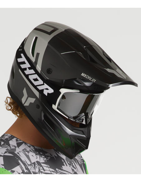 Tenue cross Thor 2027 Sportmode Punkd - Gris Charcoal Vert