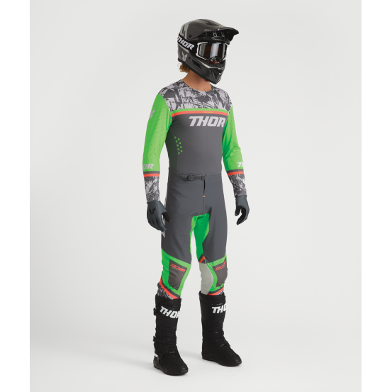 Tenue cross Thor 2027 Sportmode Punkd - Gris Charcoal Vert