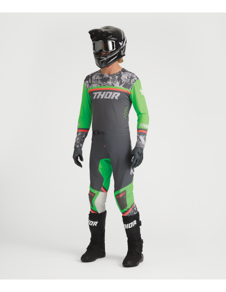 Tenue cross Thor 2027 Sportmode Punkd - Gris Charcoal Vert