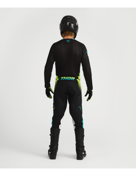 Tenue cross Thor 2027 Launchmode Air Darkside - Noir Jaune Acid