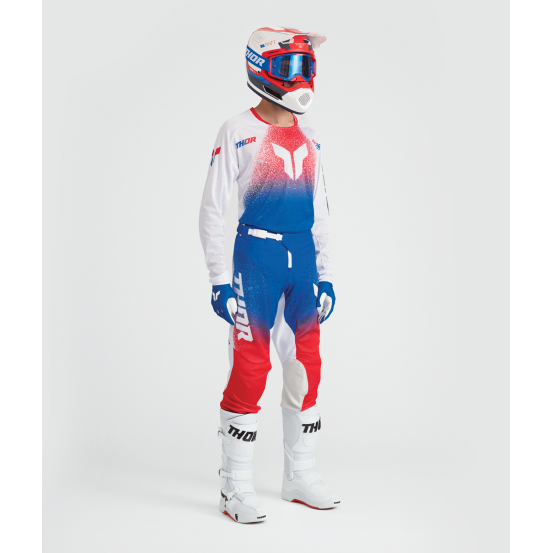 Tenue cross Thor 2027 Launchmode Air Darkside - Blanc Bleu