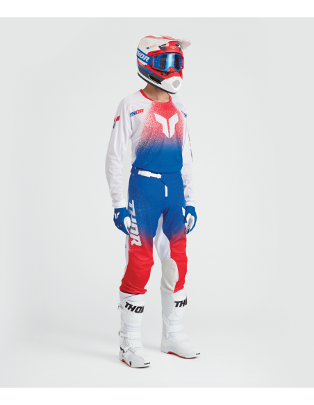 Tenue cross Thor 2027 Launchmode Air Darkside - Blanc Bleu